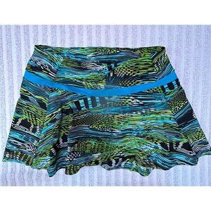 B. Passionit Womens Animal Print Golf Skort Elastic Waistband Multicolor Large